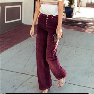 Burgundy Bohme vintage flares